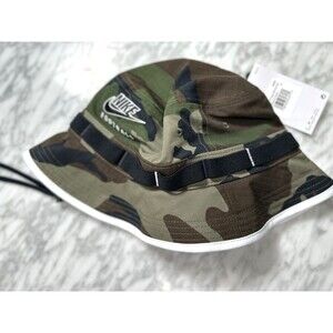 Nike Football On-Field Green Camouflage Bucket Boonie Hat Cap Camo Men's Medium